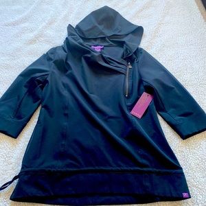 Brand New Zobha cowl neck pull over black jacket.